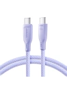 Joyroom Multi-Color Series SA34-CC3 USB-C / USB-C 60W cable 1m purple