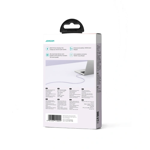 Kup Kabel Joyroom Multi-Color Series SA34-CC3 USB-C / USB-C 60W 1m fioletowy - JYR798 - {ean13} - Sklep Home Screen
