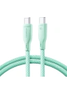 Joyroom Cablu Multi-Color Series SA34-CC3 USB-C / USB-C 60W 1m verde