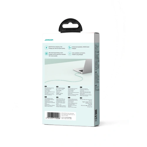 Kup Kabel Joyroom Multi-Color Series SA34-CC3 USB-C / USB-C 60W 1m zelený - JYR799 - {ean13} - Sklep Home Screen