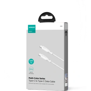 Kábel Joyroom Multi-Color Series SA34-CC3 USB-C / USB-C 60W 1m fehér