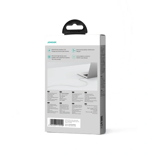 Kup Kábel Joyroom Multi-Color Series SA34-CC3 USB-C / USB-C 60W 1m fehér - JYR800 - {ean13} - Sklep Home Screen