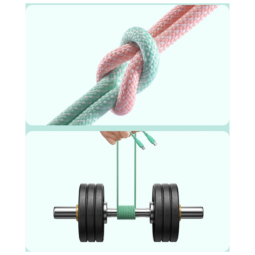 Kabel Joyroom Multi-Color Series SA34-CC3 USB-C / USB-C 60W 1m biały