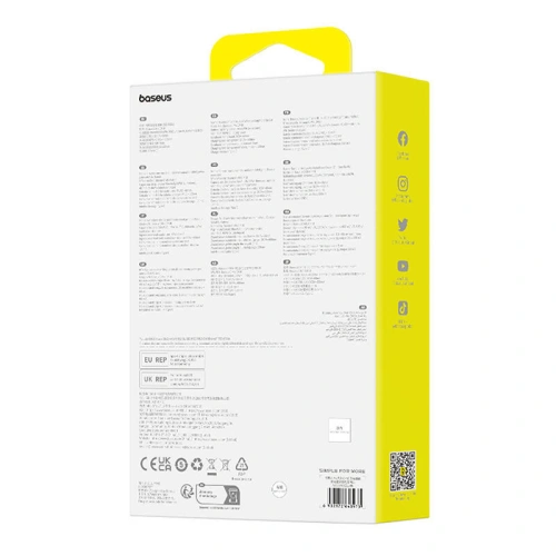 Buy Baseus CM10 BT 5.3 wireless earphone (white) - BSU4732 - {ean13} - Home Screen Store Europe
