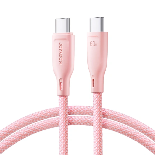 Kup Kábel Joyroom Multi-Color Series SA34-CC3 USB-C / USB-C 60W 1m rózsaszín - JYR802 - {ean13} - Sklep Home Screen