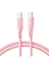 Joyroom Cablu Multi-Color Series SA34-CC3 USB-C / USB-C 60W 1m roz