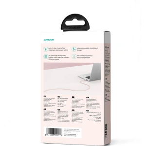 Kábel Joyroom Multi-Color Series SA34-CC3 USB-C / USB-C 60W 1m rózsaszín