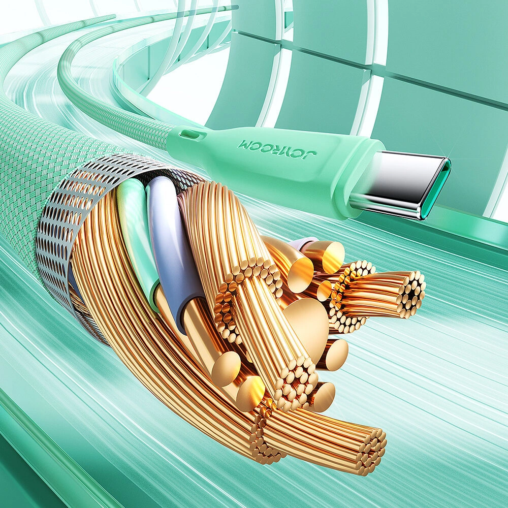 Kabel Joyroom Multi-Color Series SA34-CC3 USB-C / USB-C 60W 1m różowy