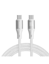 Joyroom 1.2m Cablu Light-Speed Series SA25-CC5 USB-C / USB-C 100W alb