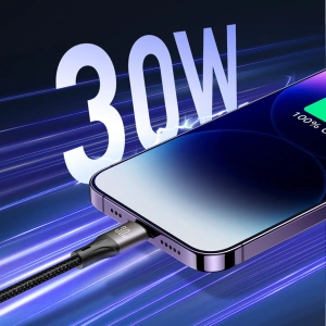 Kabel Joyroom Light-Speed Series SA25-CC5 USB-C / USB-C 100W 1.2m biały