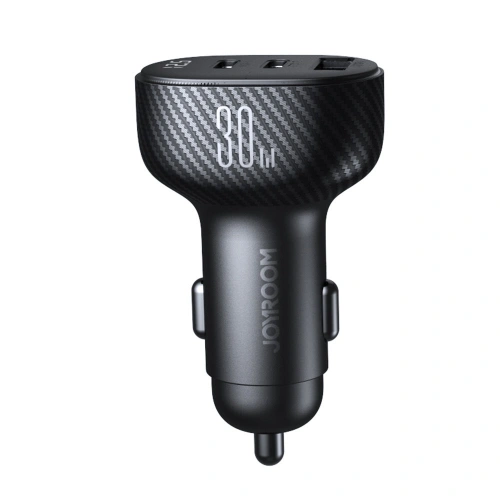 Buy Joyroom car charger with display JR-CCD04 2xUSB-C 1xUSB-A 30W black - JYR813 - {ean13} - Home Screen Store Europe