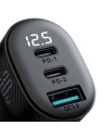 Buy Joyroom car charger with display JR-CCD04 2xUSB-C 1xUSB-A 30W black - JYR813 - {ean13} - Home Screen Store Europe