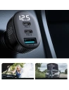 Buy Joyroom car charger with display JR-CCD04 2xUSB-C 1xUSB-A 30W black - JYR813 - {ean13} - Home Screen Store Europe