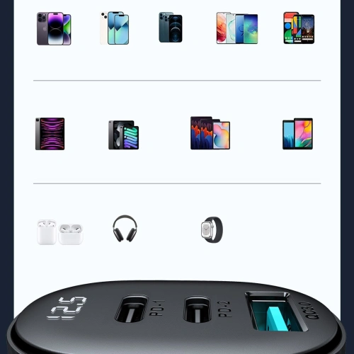 Kup Joyroom Încărcător auto cu afișaj JR-CCD04 2xUSB-C 1xUSB-A 30W negru - JYR813 - {ean13} - Sklep Home Screen