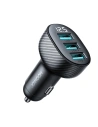 Joyroom car charger with display JR-CCD03 3xUSB-A 3.4A black