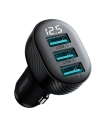Buy Joyroom car charger with display JR-CCD03 3xUSB-A 3.4A black - JYR814 - {ean13} - Home Screen Store Europe