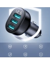 Buy Joyroom car charger with display JR-CCD03 3xUSB-A 3.4A black - JYR814 - {ean13} - Home Screen Store Europe