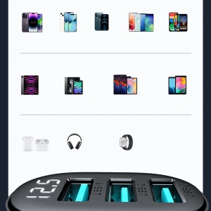 Kup Ładowarka samochodowa z wyświetlaczem Joyroom JR-CCD03 3xUSB-A 3.4A czarna - JYR814 - {ean13} - Sklep Home Screen