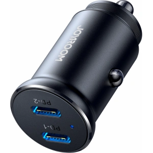 Buy Joyroom car charger JR-CCN06 30W 2xUSB-C black - JYR815 - {ean13} - Home Screen Store Europe