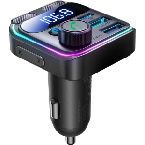 Kup Transmiter FM Joyroom JR-CCB01 2xUSB-A USB-C 48W z podwójnym mikrofonem czarny - JYR816 - {ean13} - Sklep Home Screen