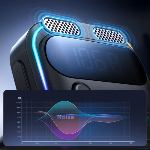 Kup FM-Transmitter Joyroom JR-CCB01 2xUSB-A USB-C 48W mit dualem Mikrofon schwarz - JYR816 - {ean13} - Sklep Home Screen
