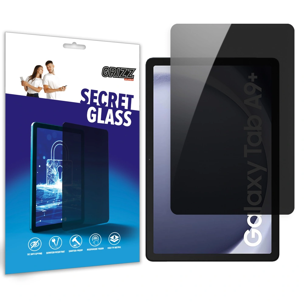 Matowe szkło prywatyzujące GrizzGlass SecretGlass do Samsung Galaxy Tab A9 Plus