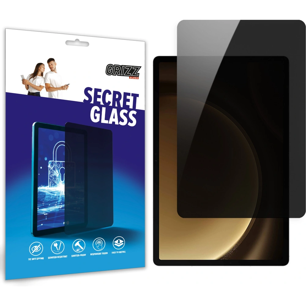 Matowe szkło prywatyzujące GrizzGlass SecretGlass do Samsung Galaxy Tab S9 FE Plus