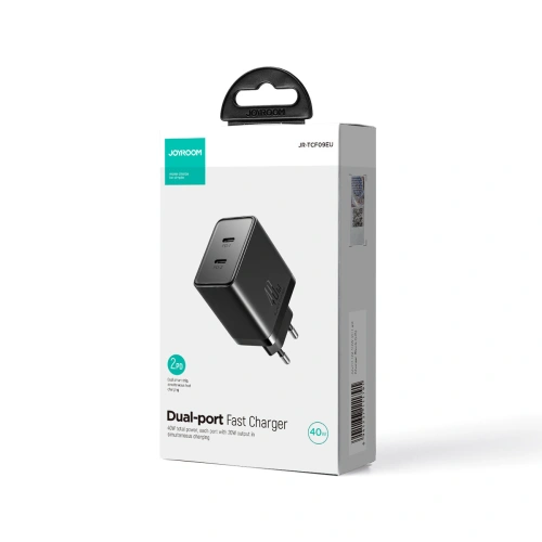 Kup Netzteil Joyroom JR-TCF09 2xUSB-C 40W schwarz - JYR817 - {ean13} - Sklep Home Screen