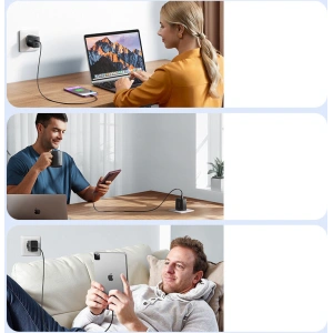 Kup Joyroom Încărcător JR-TCF09 2xUSB-C 40W negru - JYR817 - {ean13} - Sklep Home Screen