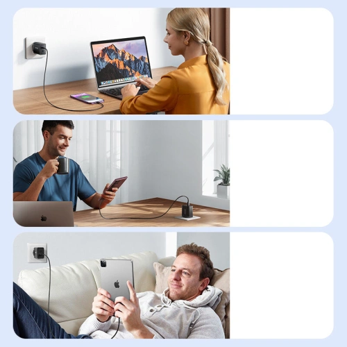 Kup Netzteil Joyroom JR-TCF09 2xUSB-C 40W schwarz - JYR817 - {ean13} - Sklep Home Screen