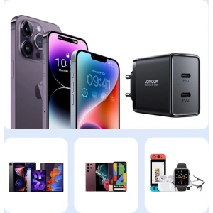 Kup Netzteil Joyroom JR-TCF09 2xUSB-C 40W schwarz - JYR817 - {ean13} - Sklep Home Screen
