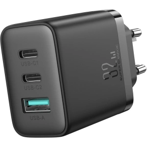 Kup Joyroom Încărcător JR-TCF10 2xUSB-C 1xUSB-A 32W negru - JYR818 - {ean13} - Sklep Home Screen