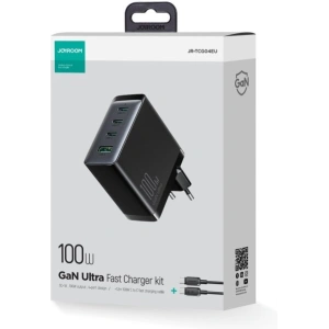 Kup Joyroom 1.2m Încărcător JR-TCG04EU 3xUSB-C 1xUSB-A + cablu USB-C / USB-C 100W negru - JYR822 - {ean13} - Sklep Home Screen