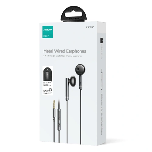 Kup Joyroom 3.5mm Căști Wired Series JR-EW06 jack gri închis - JYR823 - {ean13} - Sklep Home Screen