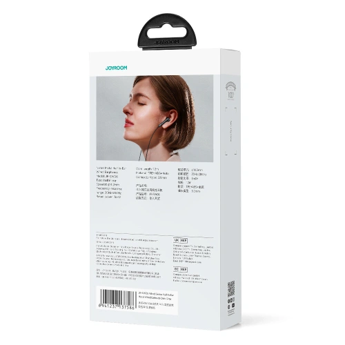 Buy Joyroom Wired Series Headphones JR-EW06 3.5mm jack dark grey - JYR823 - {ean13} - Home Screen Store Europe