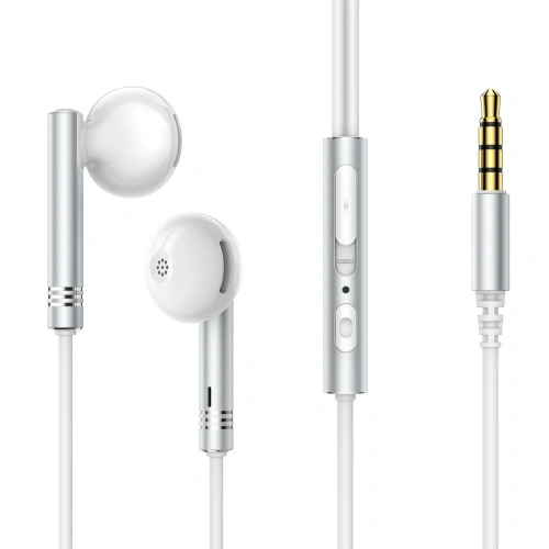 Buy Joyroom Wired Series Headphones JR-EW06 3.5mm jack silver and white - JYR824 - {ean13} - Home Screen Store Europe