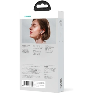 Joyroom Wired Series Headphones JR-EW06 3.5mm jack silver and white