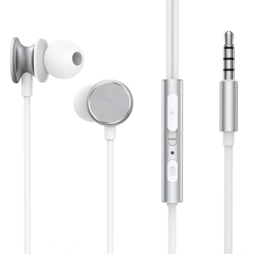 Buy Joyroom Wired Series Headphones JR-EW03 3.5mm jack silver - JYR828 - {ean13} - Home Screen Store Europe