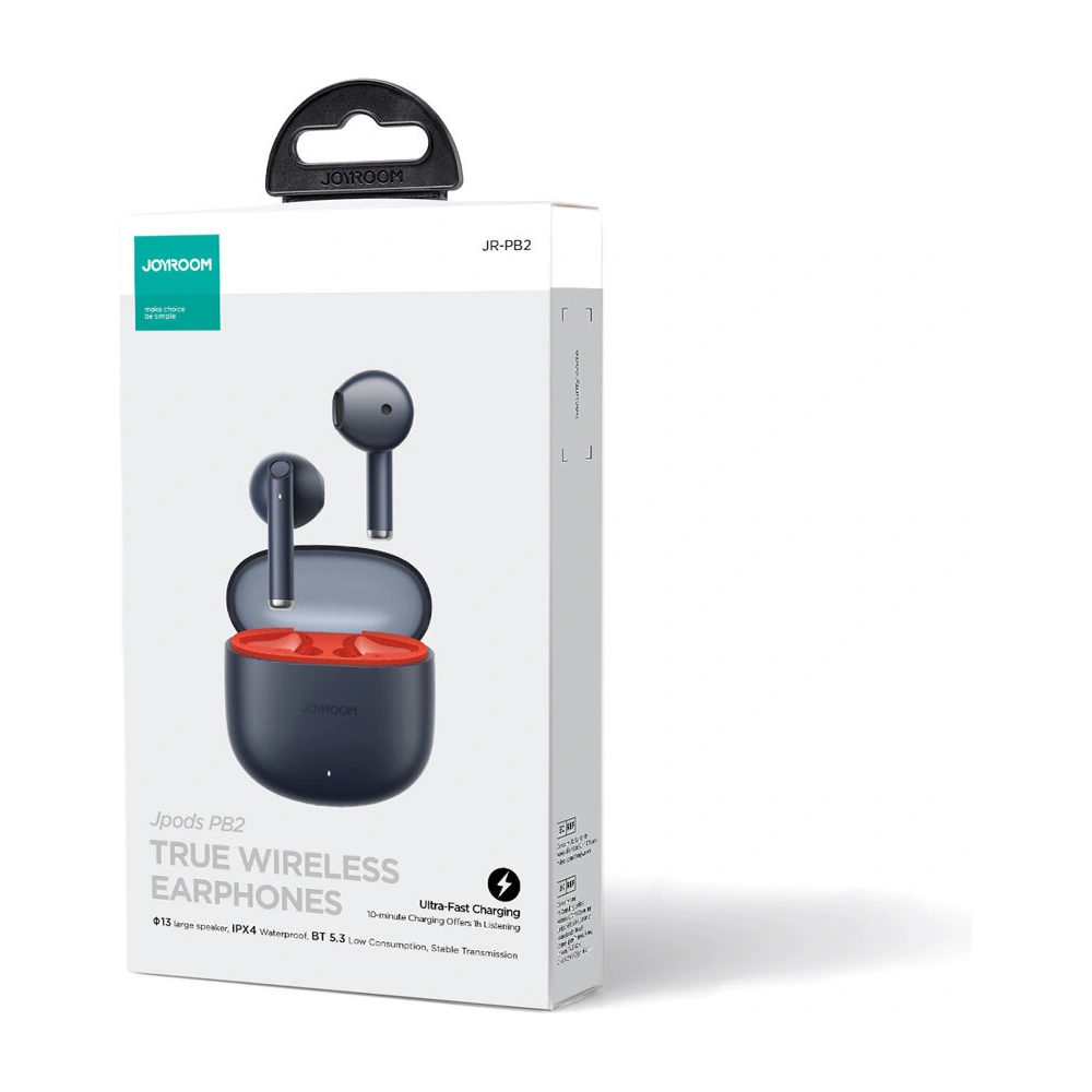 Słuchawki bezprzewodowe Joyroom Jpods Series JR-PB2 BT 5.3 TWS IPX4 czarne