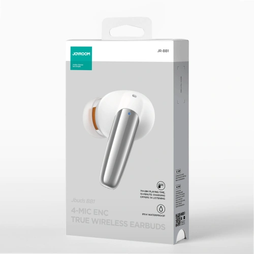 Buy Joyroom Jbuds Series JR-BB1 BT 5.3 TWS IPX4 wireless headphones white - JYR833 - {ean13} - Home Screen Store Europe