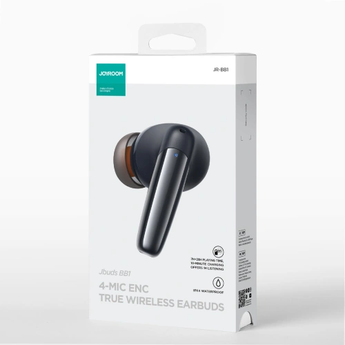 Buy Joyroom Jbuds Series JR-BB1 BT 5.3 TWS IPX4 wireless headphones black - JYR834 - {ean13} - Home Screen Store Europe