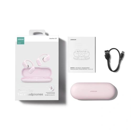 Buy Joyroom Openfree wireless headphones JR-OE1 BT 5.3 pink - JYR838 - {ean13} - Home Screen Store Europe