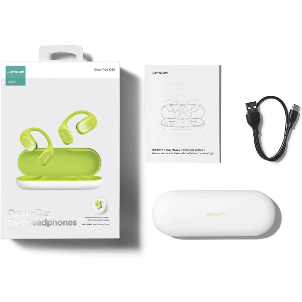 Słuchawki bezprzewodowe Joyroom Openfree JR-OE1 BT 5.3 zielone