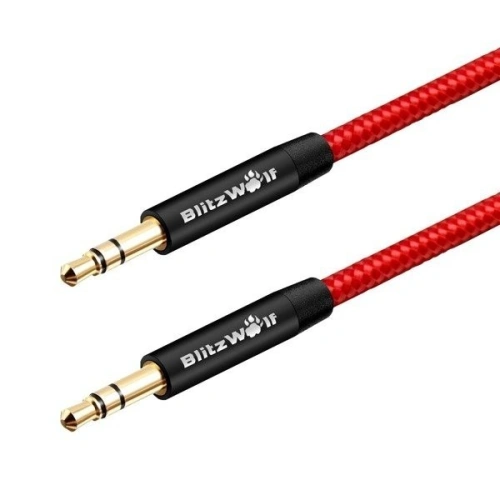 Buy Audio 3,5mm Aux Cable BlitzWolf BW-AC1 Red - BLZ009RED - {ean13} - Home Screen Store Europe