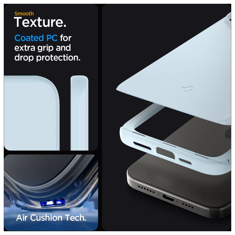 Etui Spigen Thin Fit Apple iPhone 15 Pro Max Mute Blue