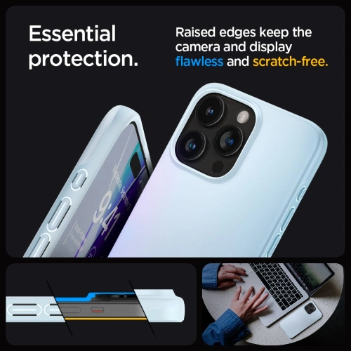 Kup Etui Spigen Thin Fit Apple iPhone 15 Pro Max Mute Kék - SPN3182 - {ean13} - Sklep Home Screen