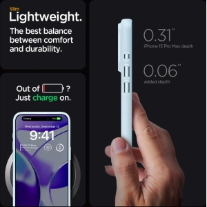 Buy Spigen Thin Fit Apple iPhone 15 Pro Max Mute Blue - SPN3182 - {ean13} - Home Screen Store Europe