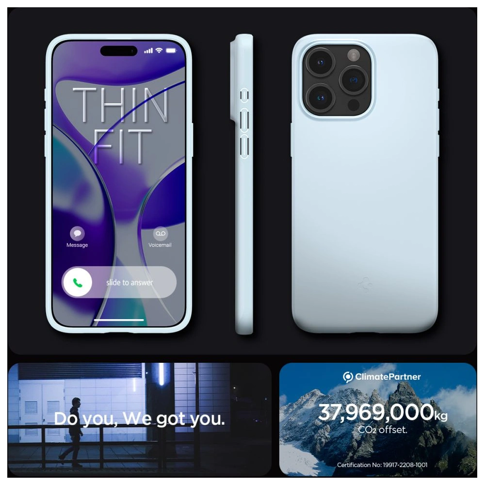 Etui Spigen Thin Fit Apple iPhone 15 Pro Max Mute Blue
