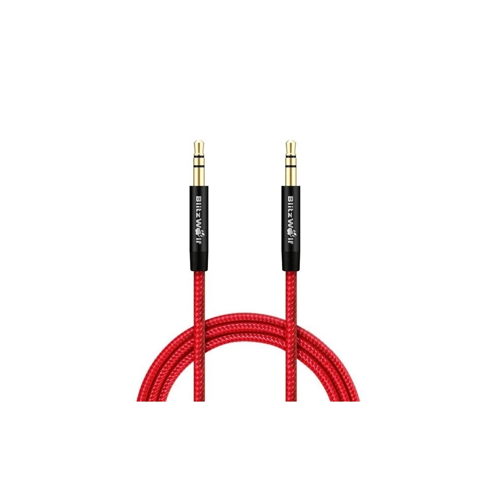Przewód audio 3,5mm Aux BlitzWolf BW-AC1 czerwony