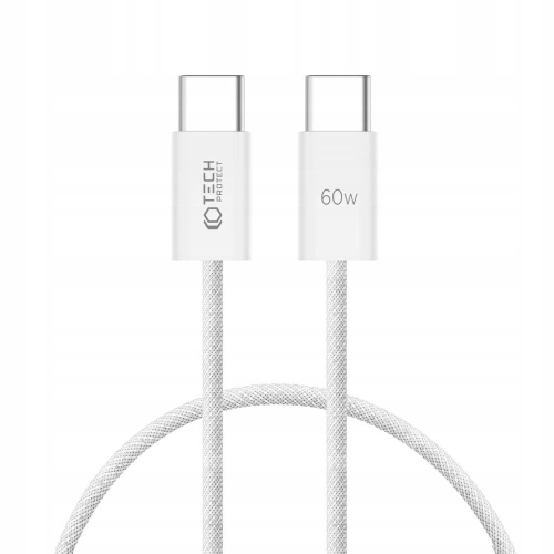 Kup Tech-Protect Cablu Ultraboost Classic USB-C / USB-C PD 60W 3A 25cm Alb - THP2391 - {ean13} - Sklep Home Screen